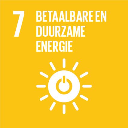 Logo SDG 7: Betaalbare en duurzame energie