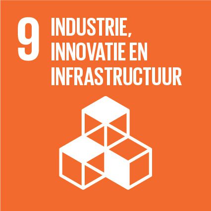 Logo SDG 9: Industrie, innovatie en infrastructuur