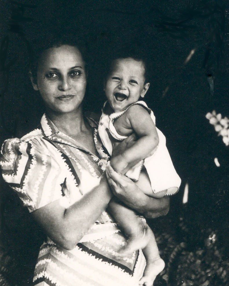 Gerarda met haar zoon Frans