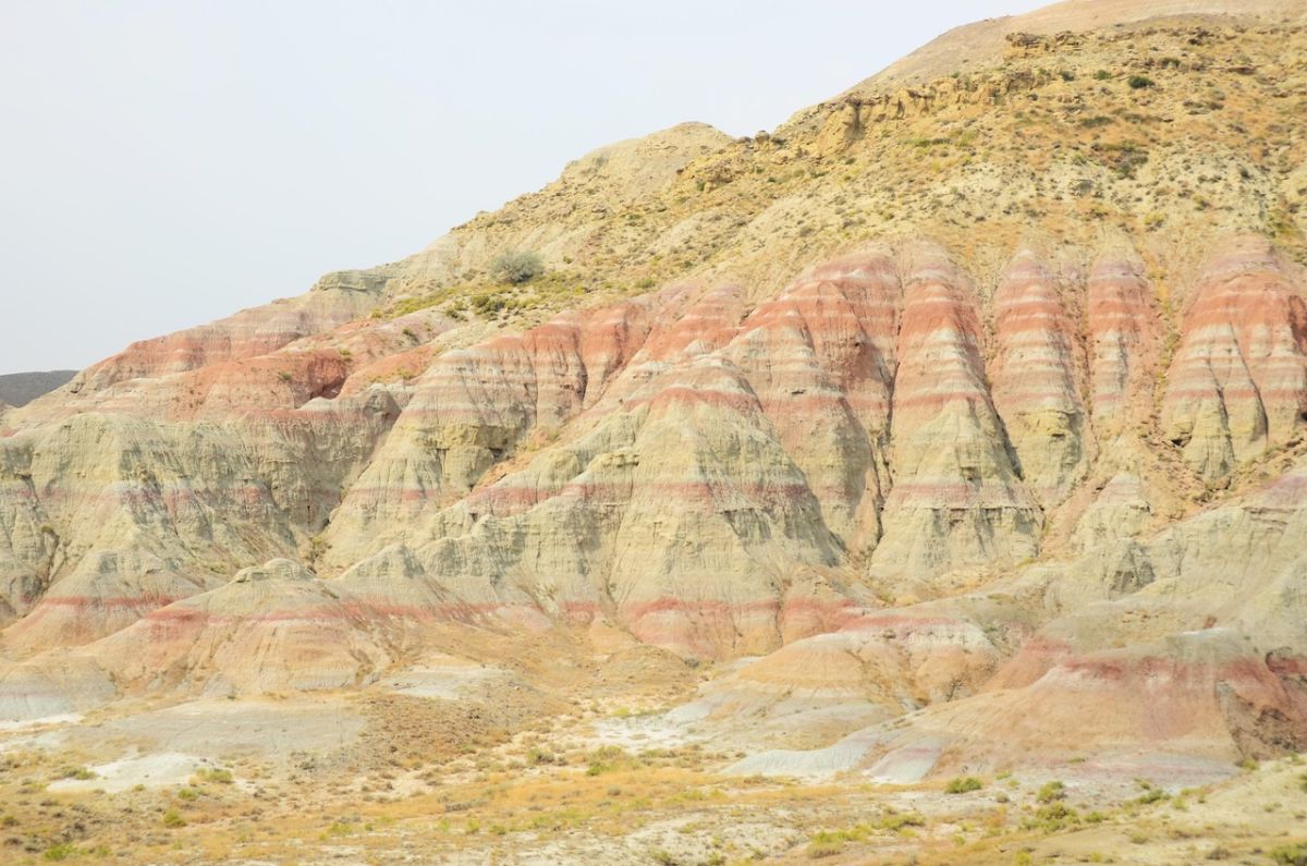 Bodemafzettingen uit het Paleoceen-Eoceen in Bighorn Basin, Wyoming / VS (Foto: Robin van der Ploeg)