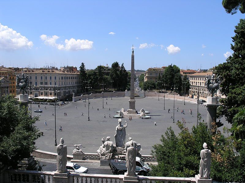 Piazza del popolo, Rome